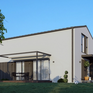 Casa Cubro M4+4 cu copertine