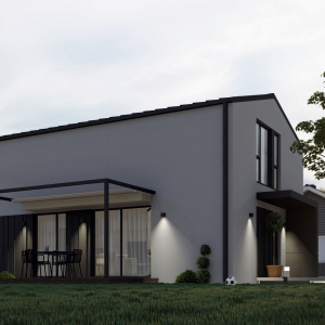 Casa Cubro M4+4 cu copertine