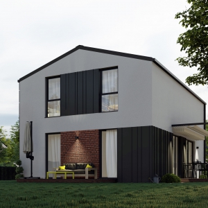 Casa Cubro M4+4 cu copertine