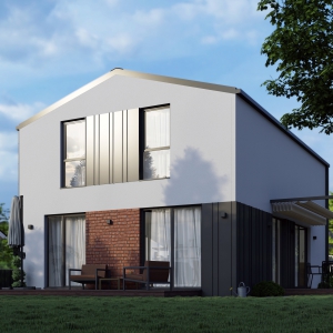 Casa Cubro M4+4 cu copertine