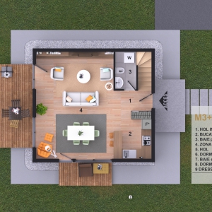 Plan parter Casa CUBRO M3+3